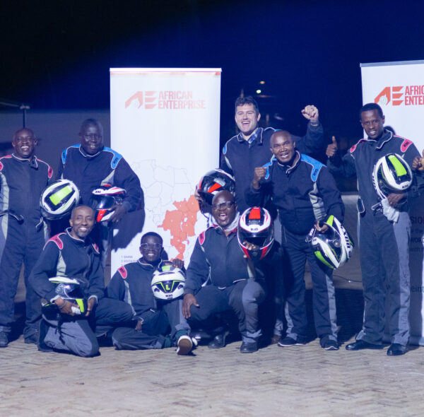 African Enterprise Team Leaders Go Karting!